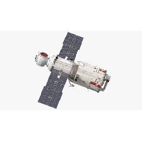 ISS Zvezda Service Module 3D